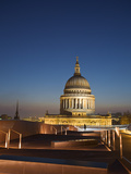 England, London, City of London, St Paul's Cathedral from One New Change Shopping Center Rooftop