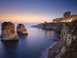 Lebanon, Beirut, the Corniche, Pigeon Rocks