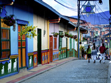 Guatape, Colombia, Outside of Medellin, Small Town known for its 'Zocalos' Panels of Three Dimensio