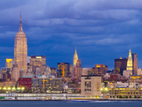USA, New York, Manhattan, Midtown Skyline with the Empitre State Building across the Hudson River