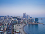 Korea, Gyeongsangnam-Do, BUSAn, Gwangan - Gwangalli Beach, Ariel View of Gwangalli Eobang Festival 