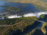 Zimbabwe, Victoria Falls, an Aerial View from Above the Falls