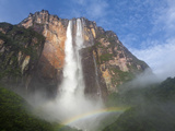 Venezuela, Guayana, Canaima National Park, View of Angel Falls from Mirador Laime