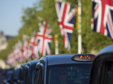 Taxis on the Mall, London, England, Uk Photographic Print