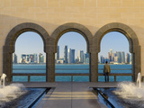 Qatar, Doha, Doha Skyline from Museum of Islamic Art