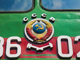 Russia, St Petersburg, Locomotives at the Railway Museum