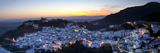 Casares at Sunset, Casares, Malaga Province, Andalusia, Spain