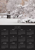 Snow covered trees with a footbridge in a public park, Boston Public Garden, Boston, Massachusetts,