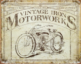 Vintage Iron Motorworks Tin Sign