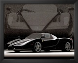 2004 Ferrari Enzo Black Car Art Print Poster