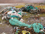 Fishing Nets Discarded and Washed Ashore at Camusnary on the Isle of Skye, Scotland