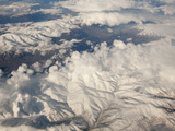 Aerial Image of Snow Covered Mountains in Iran
