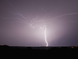 Intracloud and Cloud-To-Ground Lightning East of Norman, Oklahoma, USA