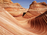 The Wave, a Sandstone Formation Formed by Wind and Erosion in the North Coyote Buttes