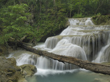 Seven Step Waterfall in the Monsoon Forest of Erawan National Park, Thailand