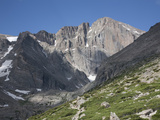 East Face of Longs Peak, a Glacial Headwall in the Rocky Mountains, Colorado, USA