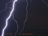 Cloud to Ground Lightning from a Severe Thunderstorm on the Colorado Front Range