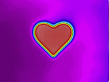 Thermogram of a Warm Surface Through a Cutout in the Shape of a Heart