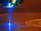 Blue Laser Reading or Writing a Blu-Ray Disc