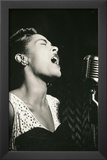 Billie Holiday Signing Archival Photo Music Poster Print