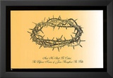Jesus Christ Crown of Thorns Names Text Art Print Poster