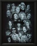Metal Heroes (Ozzy Scott Ian Metallica Lemmy David Lee Roth Van Halen Led Zeppelin) Poster