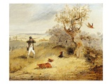 Pheasant Shooting (Oil on Canvas) Giclee Print