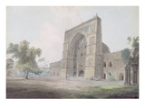Main Entrance of the Jami Mosque, Jaunpur, 1789 (W/C over Graphite on Wove Paper)