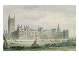 The Houses of Parliament (Graphite, Pen and Ink and W/C on Paper)