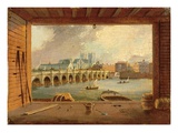 A View of Westminster Bridge (Oil on Panel)