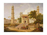 Indian Temple, Said to Be the Mosque of Abo-Ul-Nabi, Muttra, 1827 (Oil on Canvas)