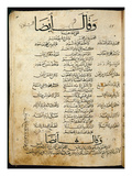 Ms.B86 Fol.55B Poem by Ibn Quzman (Copy of a 12th Century Original) (Ink on Paper)