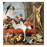 Interior of an Office, or Still Life with Game, Poultry and Fruit, C.1635 (Oil on Canvas)