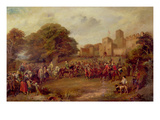 Visit of King James I to Hoghton Tower in 1617 (Oil on Canvas)