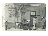 Scene from Act Iv of the Opera 'La Boheme', by Giacomo Puccini (1858-1924) (B/W Photo)