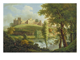 Ludlow Castle with Dinham Weir, from the South-West, C.1765-69 (Oil on Canvas)