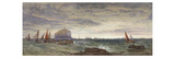 The Bass Rock at Dawn, 1855 (W/C and Bodycolour over Graphite on Paper)