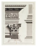 Elevation of Pedestal Entablature of the Arch at Tripoli