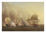 Action Off the Cape of Good Hope, March 9Th, 1757 (Oil on Canvas)