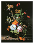 Still Life of Summer Flowers (Oil on Canvas on Panel)