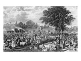 Woburn Sheepshearing, Engraved by Thomas Morris, 1811 (Engraving)