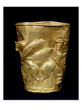 Beaker Decorated with Winged Bulls Flanking a Tree, from Marlik, Iran, C.12th-11th Century BC