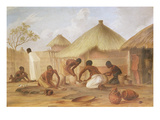 Manufacture of Sugar at Katipo - Making the Panellas or Pots to Contain It, 1859 (Oil on Canvas)