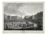 View of Hanover Square, Engraved by Robert Pollard (1755-1838) and Francis Jukes (1747-1812) 1787