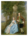 Portrait of George and Margaret Rogers, C.1748-50 (Oil on Canvas) (See also 111971)