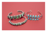 Navajo Bracelets (Silver and Turquoise)