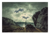 Bay Scene in Moonlight, 1787 (W/C over Pencil on Paper)