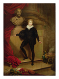 Master Betty as Hamlet before a Bust of Shakespeare, C.1804-06 (Oil on Canvas)