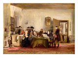 Sketch for 'The Reading of a Will', C.1820 (Oil on Board)