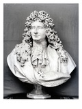 Bust of Jules Hardouin Mansart (1646-1708) 1698 (Marble) (B/W Photo)
